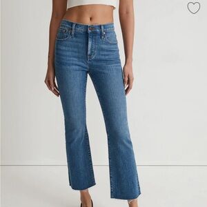 Madewell kick crop jeans